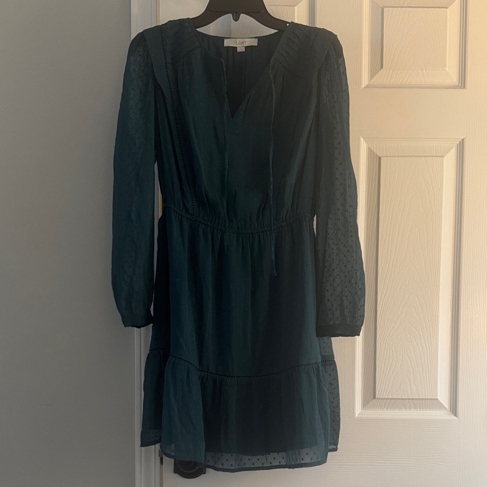 Elegant hunter green Dress
